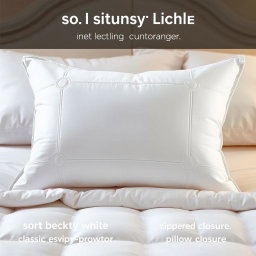 A beautifully designed pillow protector that showcases soft, luxurious fabric with a smooth texture