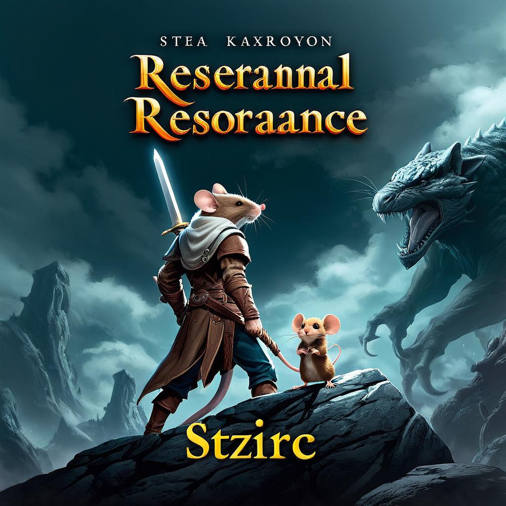 Have the mouse face the other way. Change the dimensions to 3:4. Remove the writing above the title Internal Resonance. Make the colours more visually stunning