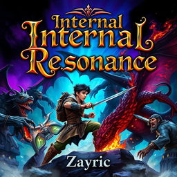 A fantastical book cover featuring the title 'Internal Resonance' in ornate, fantasy-style lettering that is both mystical and eye-catching