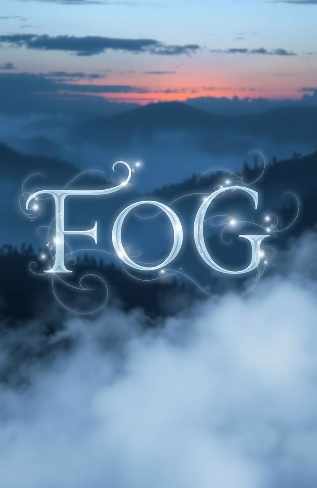 The letters 'FOG' artistically designed with a mystical and ethereal feel, surrounded by swirling wisps of fog and mist