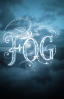 The letters 'FOG' artistically designed with a mystical and ethereal feel, surrounded by swirling wisps of fog and mist