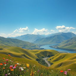 A breathtaking view of Al-Wateen, showcasing its stunning landscapes