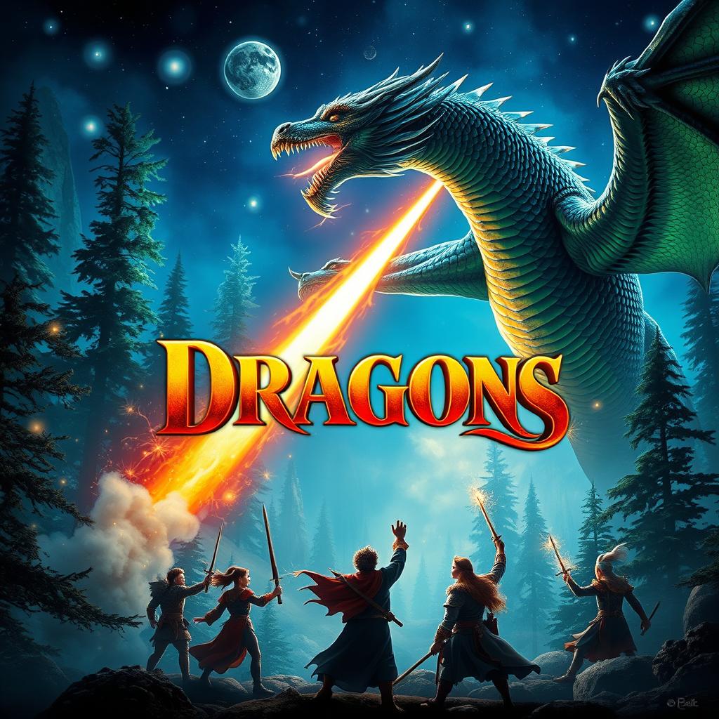 An enchanting movie poster that captures the essence of a magical realm