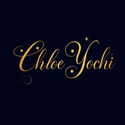 A unique signature design for 'Chloe Yochi' that embodies drama, elegance, and fancy artistry