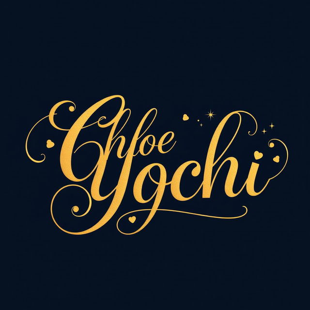 A unique signature design for 'Chloe Yochi' that embodies drama, elegance, and fancy artistry