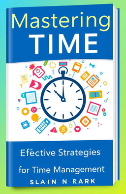 A visually engaging cover for a book about time management