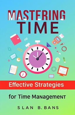 A visually engaging cover for a book about time management