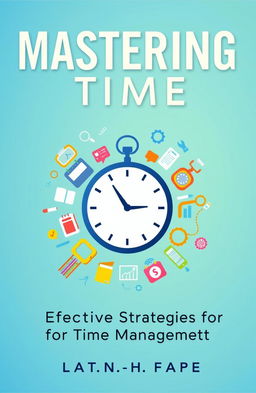 A visually engaging cover for a book about time management
