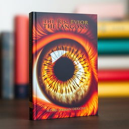 A visually striking book cover featuring a large, detailed iris as the central focus, surrounded by a softly blurred background that adds depth