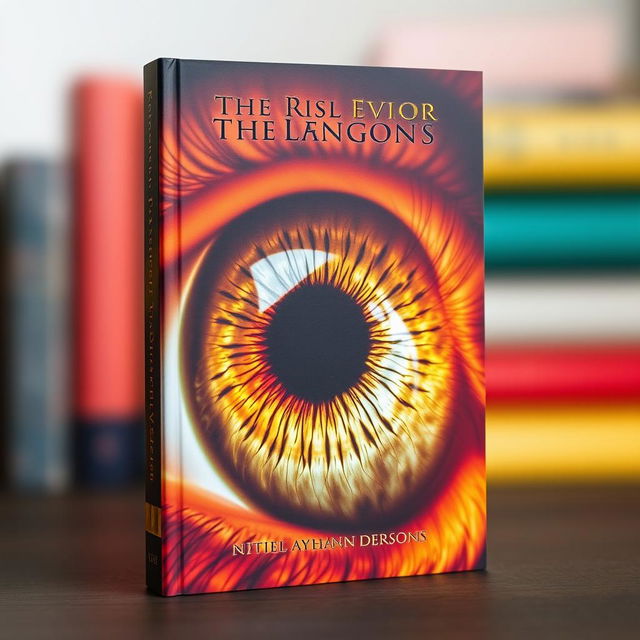 A visually striking book cover featuring a large, detailed iris as the central focus, surrounded by a softly blurred background that adds depth