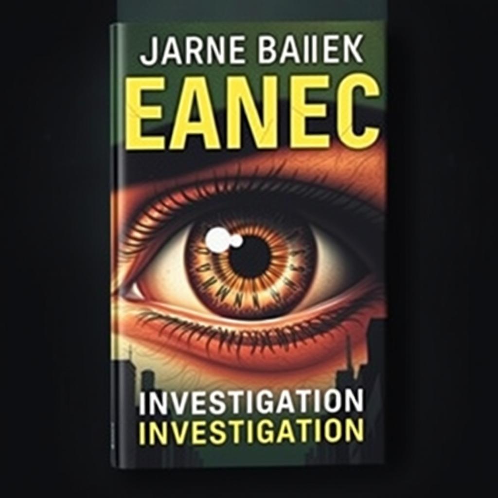 A captivating book cover featuring a large, detailed eye as the central focus