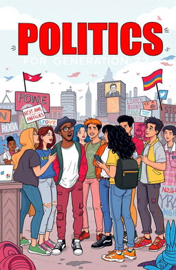 An engaging illustration that explores the theme of politics for Generation Z
