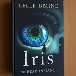 A captivating book cover featuring a large, detailed iris eye, symbolizing both depth and mystery