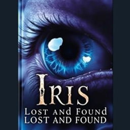 A captivating book cover featuring a large, stunning iris eye as the focal point, symbolizing mystery and insight