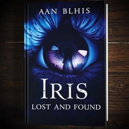 A captivating book cover featuring a large, stunning iris eye as the focal point, symbolizing mystery and insight