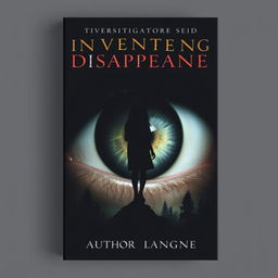 A captivating book cover design featuring a large, detailed eye in the center