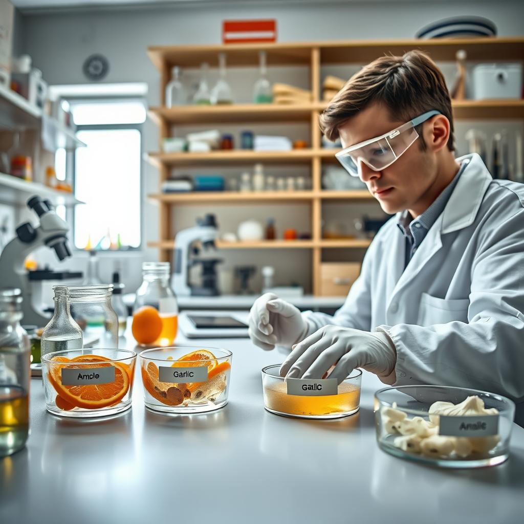 A biology lab scene showcasing a vibrant and organized workspace