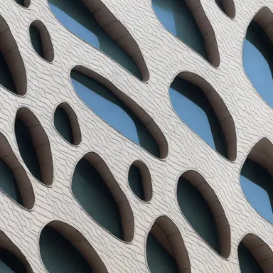 The sleek and modern design of the new building was inspired by the patterns and textures of the adder's scales.