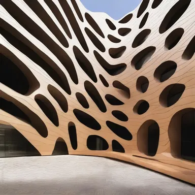 The sleek and modern design of the new building was inspired by the patterns and textures of the adder's scales.