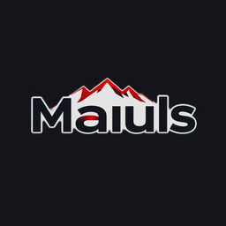 A simple yet striking logo design for a fictional brand called 'Mauls'