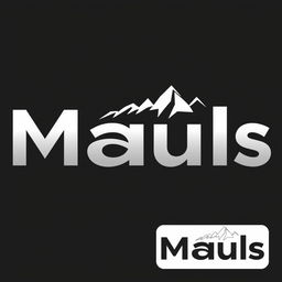 A simple yet striking logo design for a fictional brand called 'Mauls'