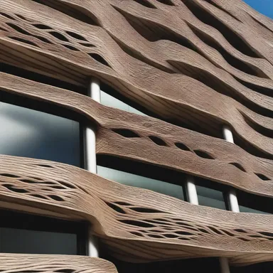 The sleek and modern design of the new building was inspired by the patterns and textures of the adder's scales.