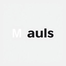 A simple and modern logo design for 'Mauls', showcasing bold and clean typography