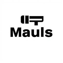 A simple and modern logo design for 'Mauls', showcasing bold and clean typography