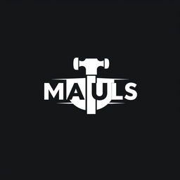 A simple and modern logo design for 'Mauls', showcasing bold and clean typography