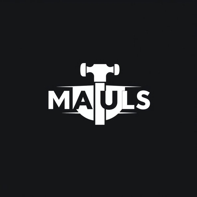 A simple and modern logo design for 'Mauls', showcasing bold and clean typography