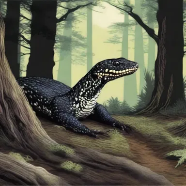 The protagonist in the novel was warned to beware of the adder that lurked in the depths of the dark forest.