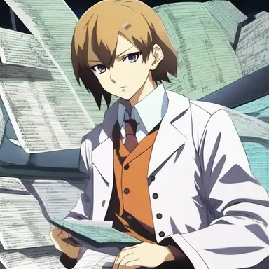 The main character in the anime series is a genius engineer who creates a high-tech adder to calculate complex equations.