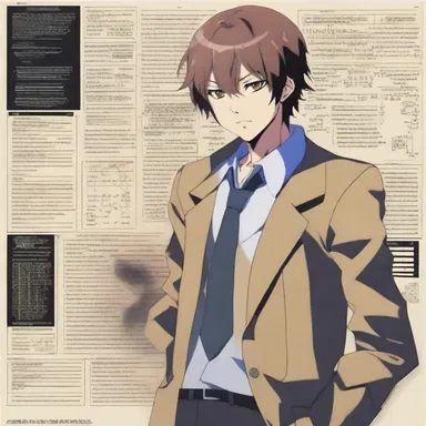 The main character in the anime series is a genius engineer who creates a high-tech adder to calculate complex equations.