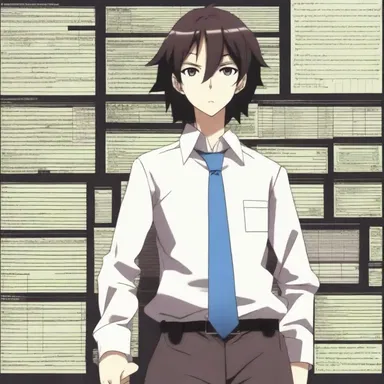 The main character in the anime series is a genius engineer who creates a high-tech adder to calculate complex equations.