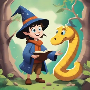 In a land of magic and mythical creatures, a young wizard discovers a magical adder who can solve mathematical equations with a flick of its tail.