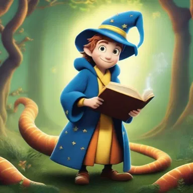 In a land of magic and mythical creatures, a young wizard discovers a magical adder who can solve mathematical equations with a flick of its tail.
