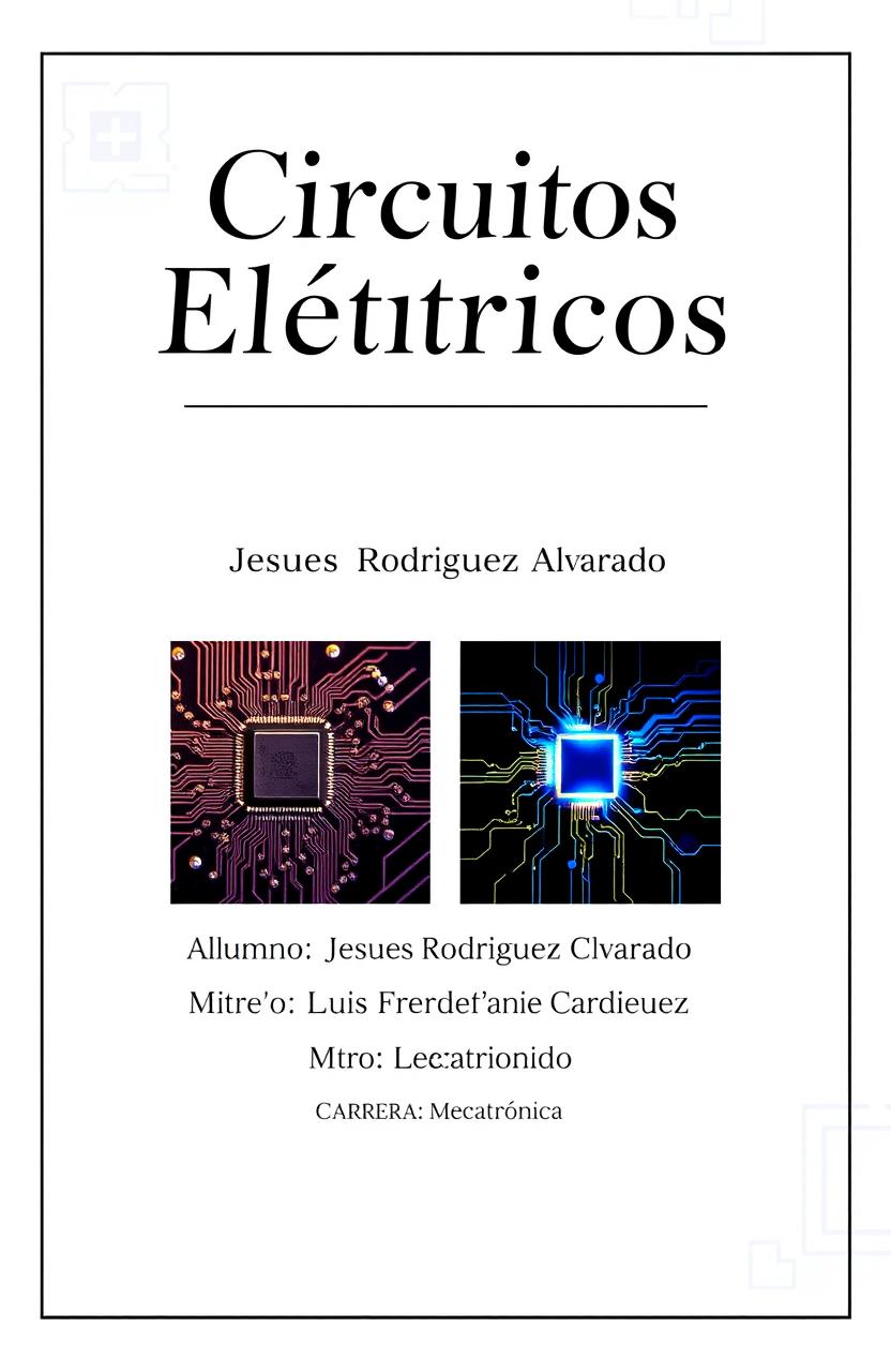 A formal cover page design showcasing the title elements, with a clean and professional layout