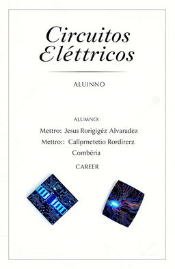 A formal cover page design showcasing the title elements, with a clean and professional layout