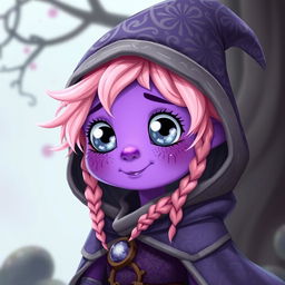 A whimsical warlock character with trifling and mischievous traits