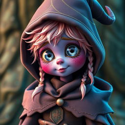 A whimsical warlock character with trifling and mischievous traits