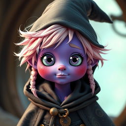 A whimsical warlock character with trifling and mischievous traits