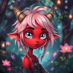 A whimsical warlock character, exuding a trifling and mischievous personality