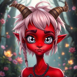 A whimsical warlock character, exuding a trifling and mischievous personality