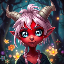 A whimsical warlock character, exuding a trifling and mischievous personality