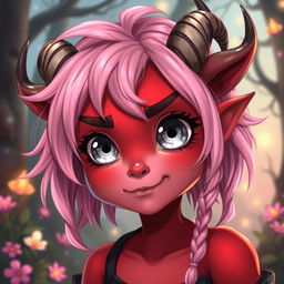 A whimsical warlock character, exuding a trifling and mischievous personality