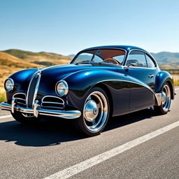 A stunning car design that combines classic and modern aesthetics