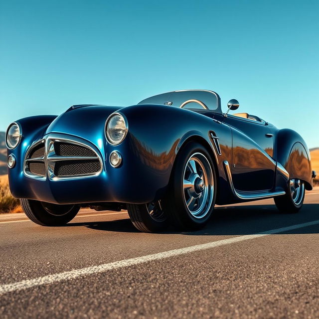 A stunning car design that combines classic and modern aesthetics