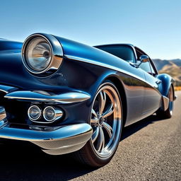 A stunning car design that combines classic and modern aesthetics