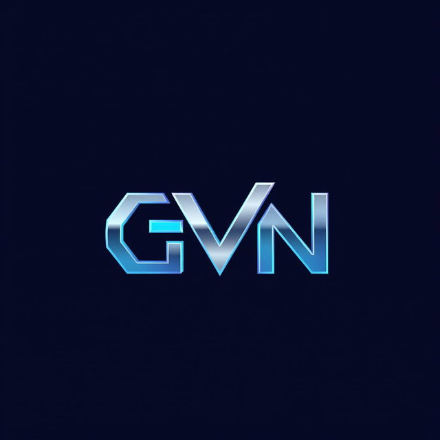 A stunning and modern logo design for the brand 'GVN'