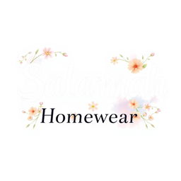 An aesthetic text design featuring the words 'Salamah Homewear'